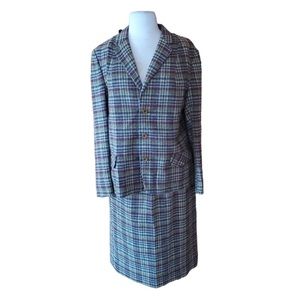 1960s Seaton‎ Hall Wool Skirt Set